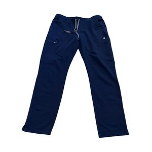 Figs Technical Collection Straight Leg Dark Blue Scrub Pants Women’s Size M